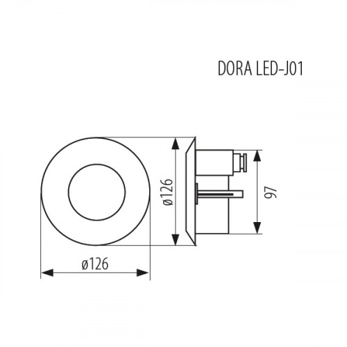 Світлодіодний архітектурний світильник Kanlux Dora Led-J01 4680