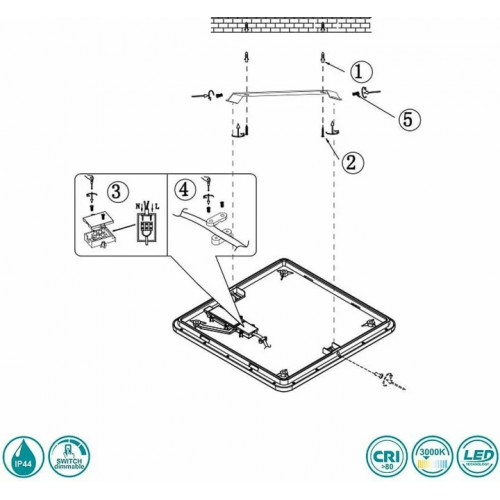 Світильник вуличний Trio 222969231 TUNGA