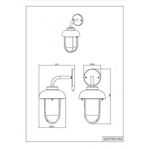Світильник вуличний Trio 202760142 DUERO