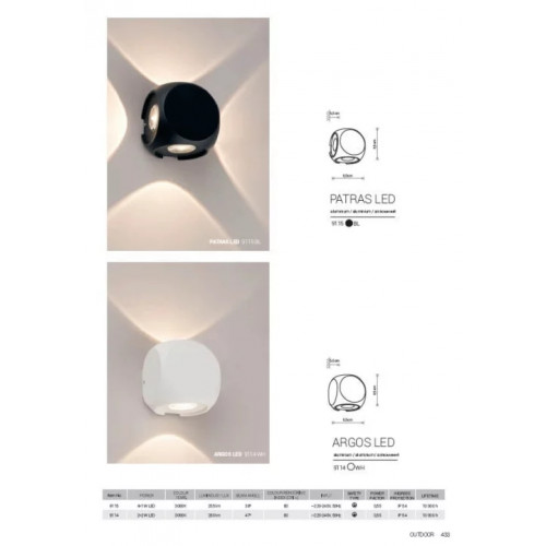 Світильник вуличний Searchlight 3231GY COASTAL