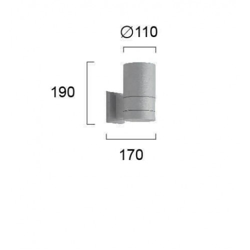 Настінний вуличний світильник Viokef SOTRIS 4038300