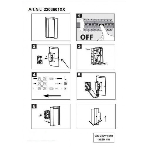 Світильник вуличний Viokef 4137801 LEROS