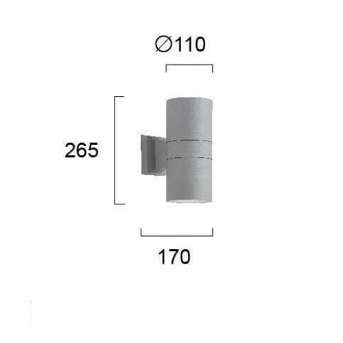 Настінний вуличний світильник Viokef SOTRIS 4038200