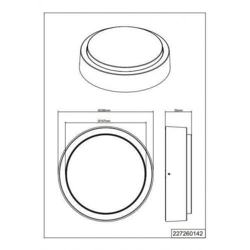 Світильник вуличний Trio 220260142 SEINE