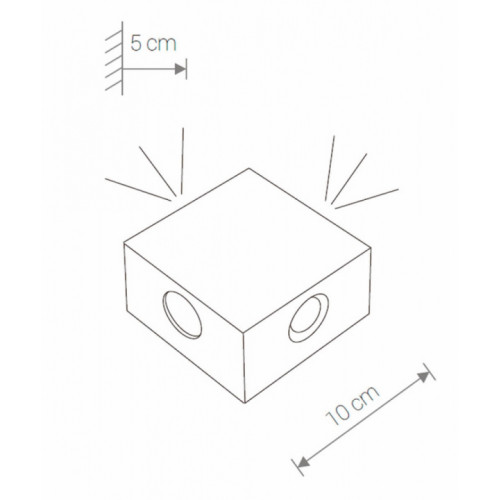 Люстра TK Lighting CUBUS NIEBIESKA 4444
