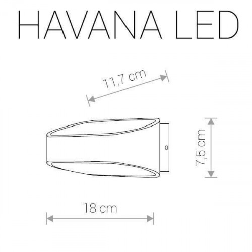 Настінний вуличний світильник Nowodvorski HAVANA LED 9511