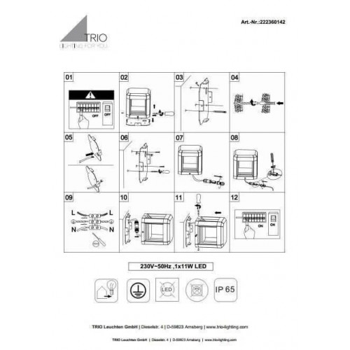 Світильник вуличний Viokef 4226700 ARGON
