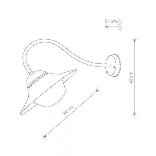 Світильник вуличний Searchlight 1515 GENOA