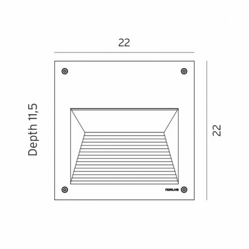 Вбудований світильник Norlys 1930AL NAMSOS
