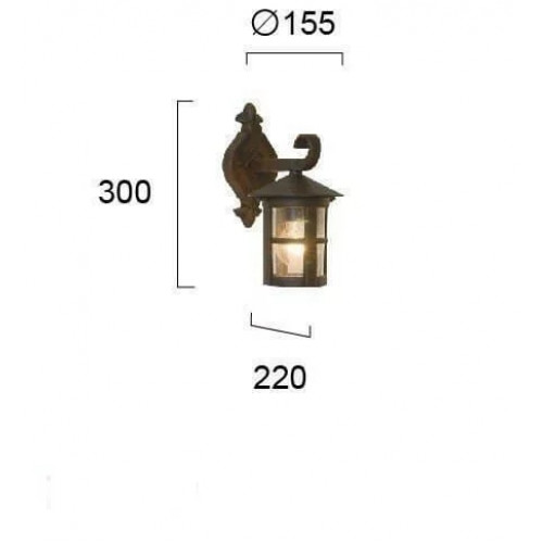 Світильник вуличний Viokef 4056200 SKIATHOS