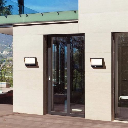 Світильник вуличний Searchlight 67418BK SOLAR, з датчиком руху