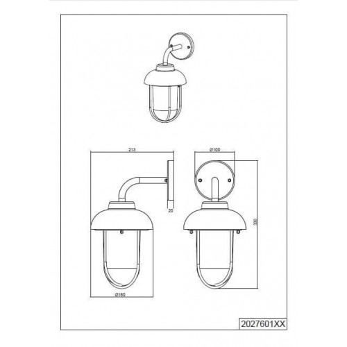 Світильник вуличний Trio 202760142 DUERO