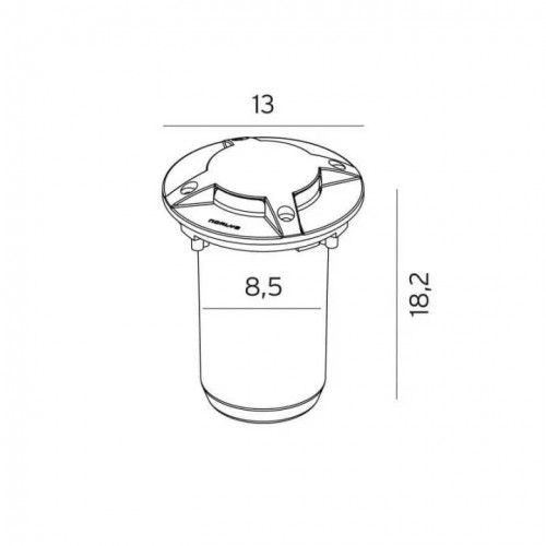 Вбудований світильник Norlys 1630B RENA