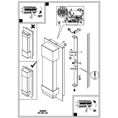 Світильник вуличний Eglo 98196 CASABAS