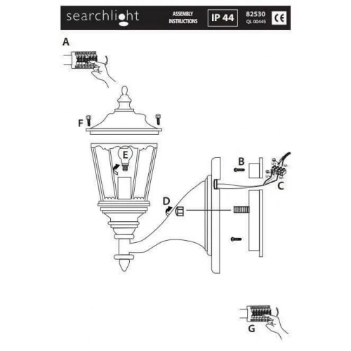 Світильник вуличний Searchlight 095 STRAND