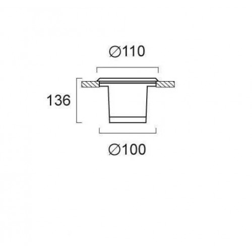Вбудований світильник Viokef 4053900 FRANCO