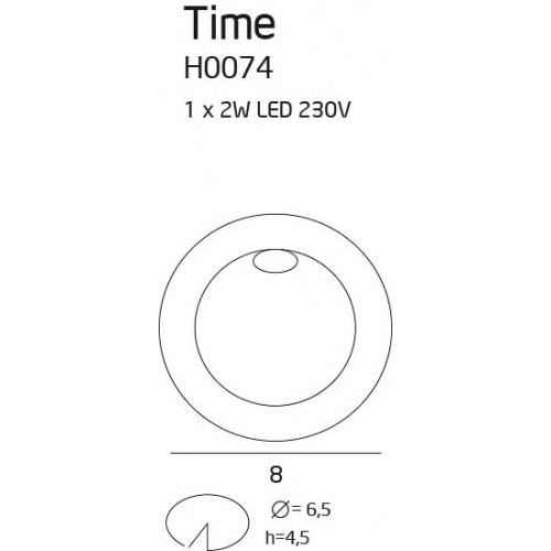 Вбудований світильник MAXlight H0074 TIME