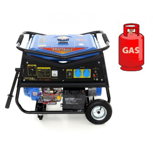 Генератор Газ/Бензиновий Kraft Dele KD145 4.8/5кВт з електрозапуском