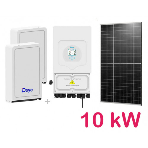 Комплект Інвертор + Акумулятор + Сонячна панель Deye 10 kW