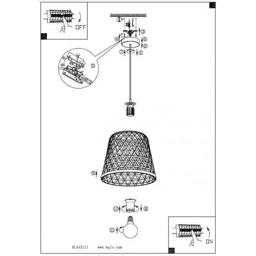 Прожектор Eglo FAEDO 900257, 102 Вт, 11100 лм, 5000K