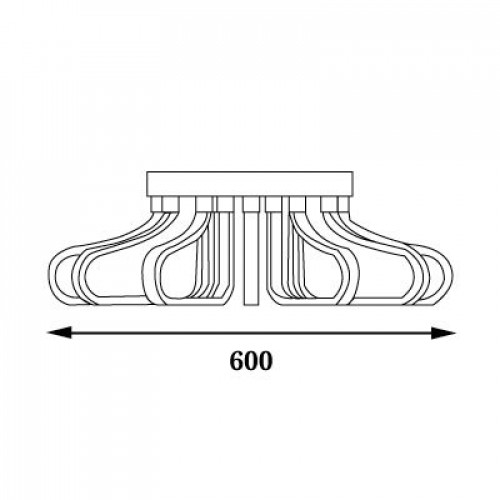 LED люстра с пультом 132W 4000К WL-015386