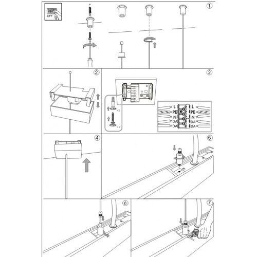 Світлодіодний лінійний світильник Ideal Lux DRAFT 223773