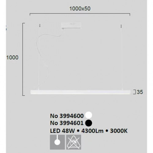 Світлодіодний світильник Viokef LYNNE 3994601