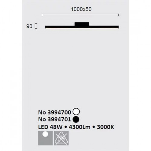 Світлодіодний світильник Viokef LYNNE 3994701