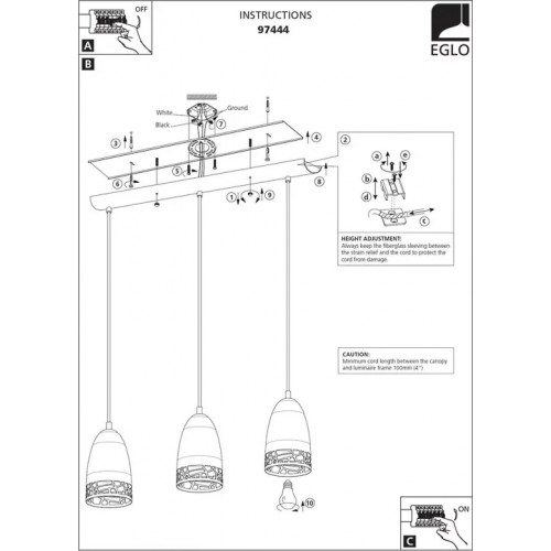 Світлодіодний лінійний світильник Eglo SEALZA 1 65576