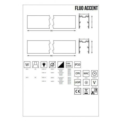 Світлодіодний лінійний світильник Ideal Lux FLUO ACCENT 192420