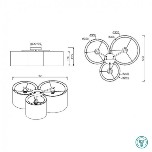 Люстра Trio BURTON 611490332