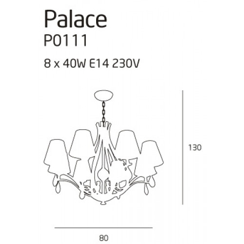 Люстра MAXlight PALACE P0111