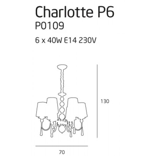 Люстра MAXlight CHARLOTTE P0109