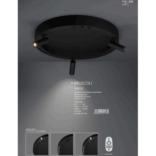 Люстра TK Lighting MIA BLACK 4282