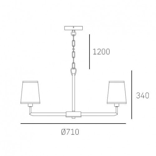 Люстра CosmoLight STOCKHOLM P06636BK AU