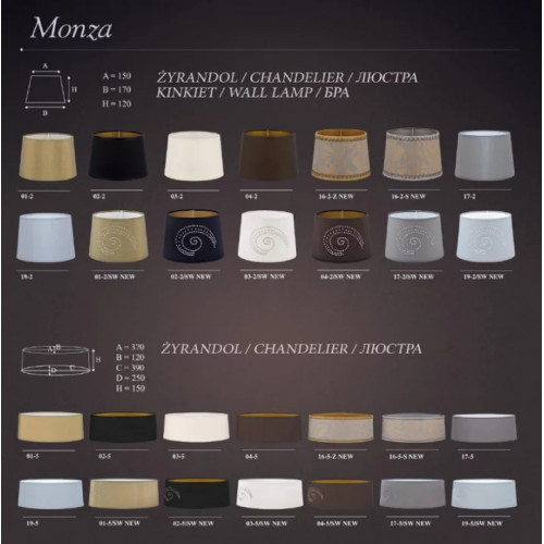 Люстра Kutek MONZA MON-ZW-8(P/A)