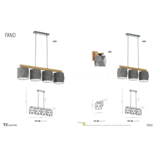Люстра TK Lighting FANO 2431