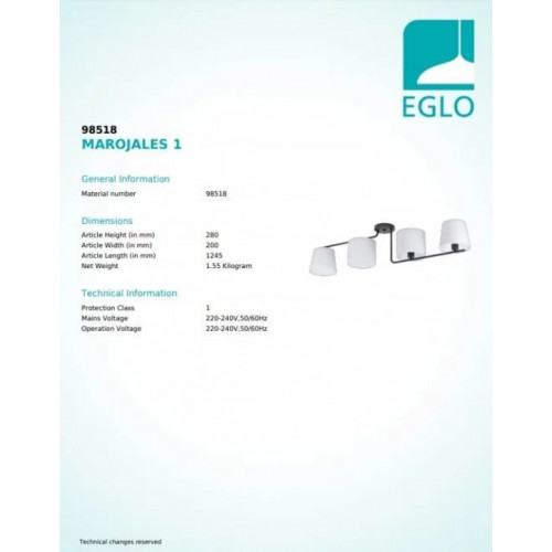 Люстра Eglo MAROJALES 98518