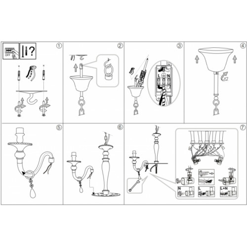 Люстра Ideal Lux ROMANTIK 174945