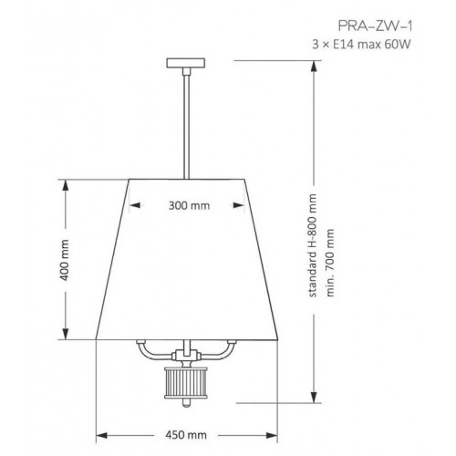 Люстра Kutek MOOD PRATO PRA-ZW-1(ZM)