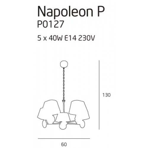 Люстра MAXlight NAPOLEON P0127