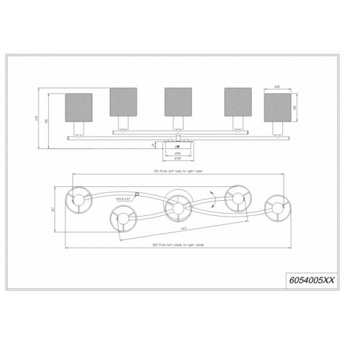Люстра Trio GARDA 605400579