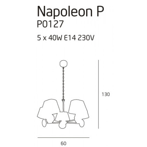 Люстра MAXlight NAPOLEON P0127
