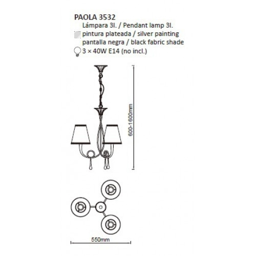 Люстра TK Lighting FAIRY GOLD 3532