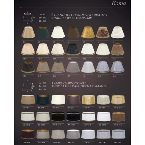 Люстра Kutek Roma ROM-ZW-8+1(P/A)