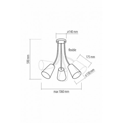Люстра TK Lighting WIRE WHITE 2097