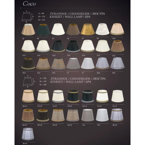 Люстра Kutek Coco COC-ZW-3(P/A)