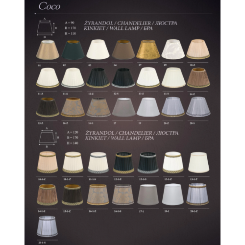 Люстра Kutek Coco COC-ZW-3(P/A)