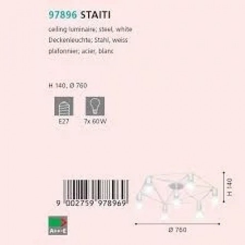 Люстра Eglo STAITI 97896