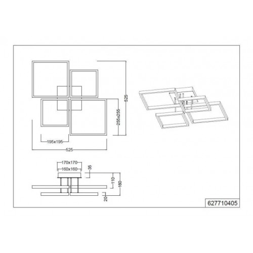 Люстра Trio SORRENTO 627710432